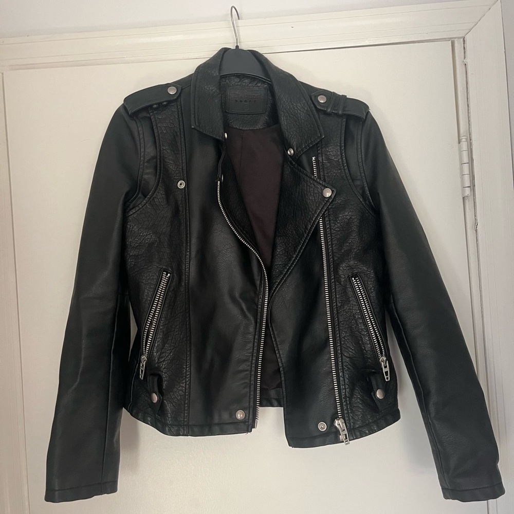 Faux leather jacket
